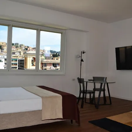 Attico Con Balcone E Vista Centro Citta 제노바